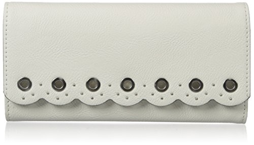 Nine West Scallop Continental Wallet, Snow Petal, One Size