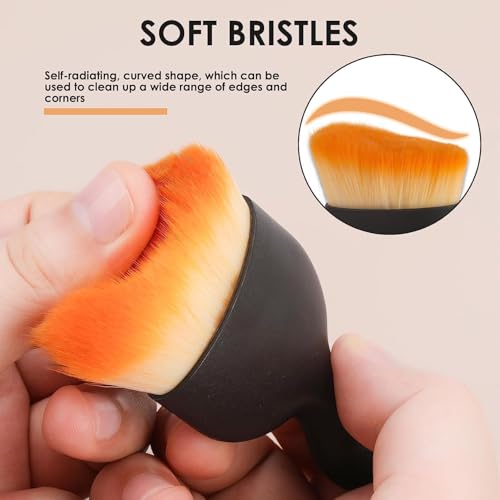 Image of 5 PCS Microfiber Car Cleaning Kit with Extendable Handle - Car Cleaning Kit for Interior Exterior, Scratch & Lint Free Car Duster, Car Cleaning Accessories, Car Wash & Detailing Kit for Car Bike Home