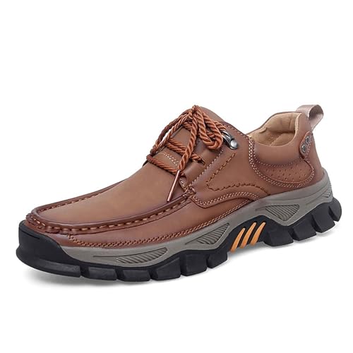 Zapatos Casuales Elegantes para Uso Diario: Mocasines cómodos para Exteriores y Botas con Cordones para Tallas Grandes. # L