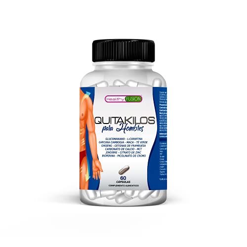 Healthy Fusion QUITA KILOS | Potente adelgazante para hombres | Quemagrasas, reductor del apetito y...