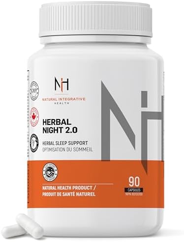 NIH - Herbal Night 2.0 - Natural Sleep Aid (No Melatonin) with Chamomile, Lemon Balm, Magnolia & Magnesium Glycinate - Sleep Support, Deep Relaxation, Restful Sleep & Insomnia Relief - 90 Capsules