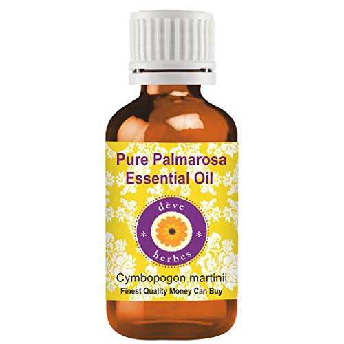 Huile essentielle de Palmarosa pure Deve Herbes 15ml avec compte-gouttes pour soin naturel