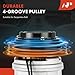 A-Premium Air Conditioner AC Compressor with Clutch Compatible with Chrysler PT Cruiser 2001-2009 2.4L, Dodge Neon 2000-2002 2.0L, Plymouth Neon 2000-2001 2.0L, 4 Speed Automatic Transmission
