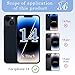 ZNZHKR 14 Back Glass Replacement with Wireless Charging Flex Cable and Camera Frame All Parts for iPhone 14 (6.1 Inch,Midnight) Replacement of Equipment Waterproof Tape