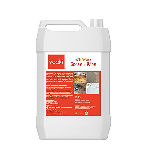 Vooki Eco-Friendly Heavy Duty All Purpose Hard Stain Cleaner and Kitchen Cleaning Spray, Removes Tough Stove, Oil, Grease, Chimney, Tiles Stains, Home
