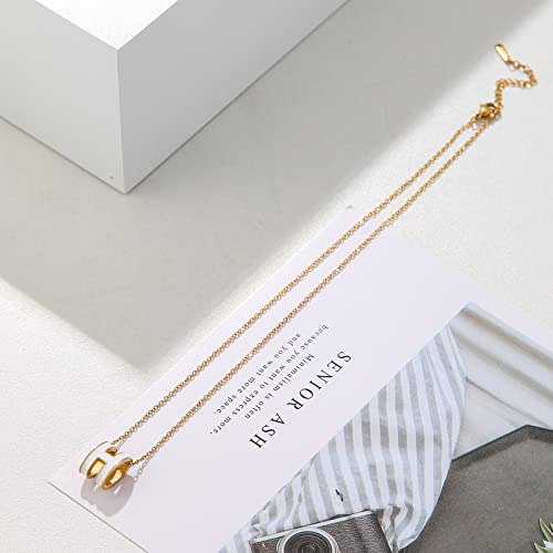 AIMADE H Necklace for Women18K Gold Plated Classic Letter Design Cute Fashion Necklace Pendant Jewelry Gifts for Women3