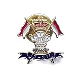 Épinglette en forme de cœur Motif 9e/12e Royal Lancers (Prince de Galles), Approx 1.6cm x 1.7cm., Métal