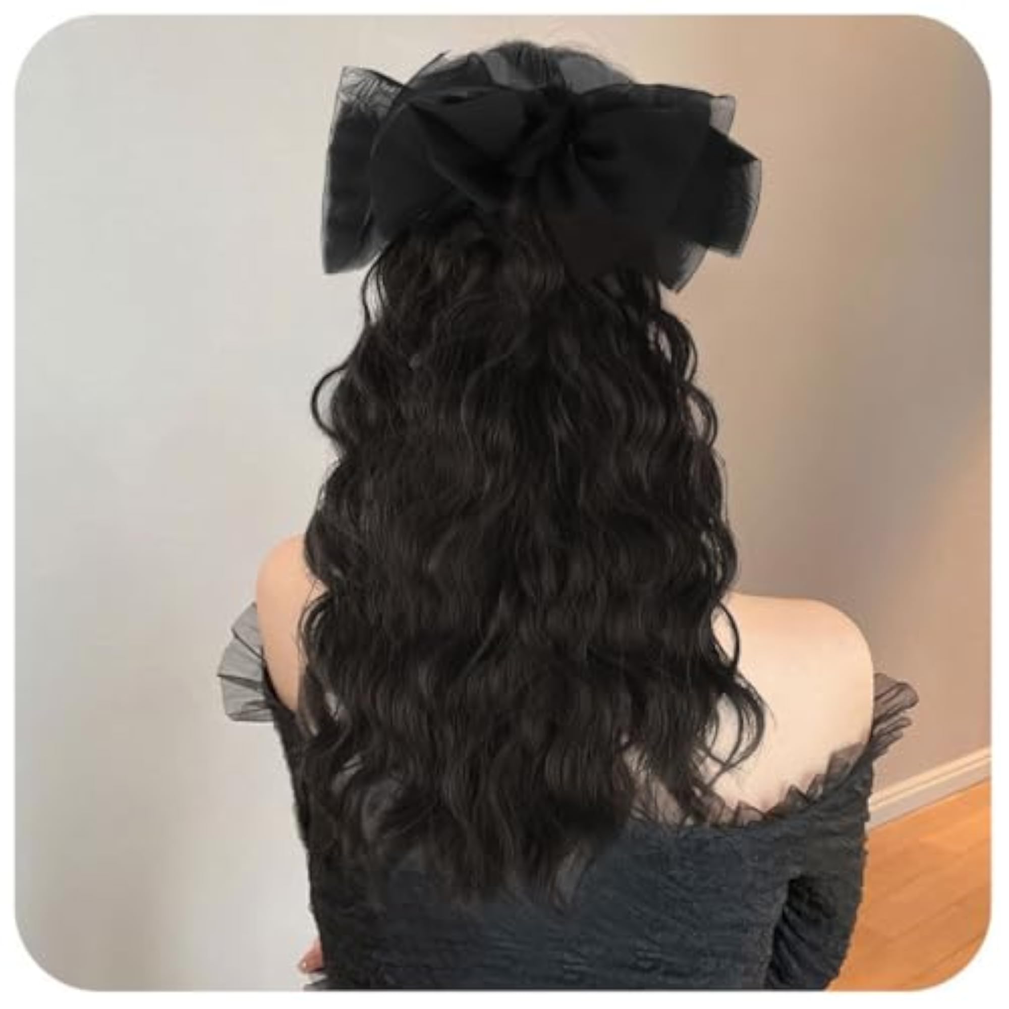 Wavy Ponytail Hair Extension, Black, 16-18 Inch