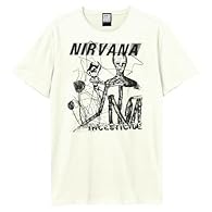 OFFICIALLY LICENSED DESIGN: Enjoy authentic music memorabilia with this 100% officially licensed Nirvana t-shirt, featuring classic album artwork and vintage graphic print. SOFT CARBON BRUSHED FABRIC: Experience ultimate comfort and a unique soft fee...