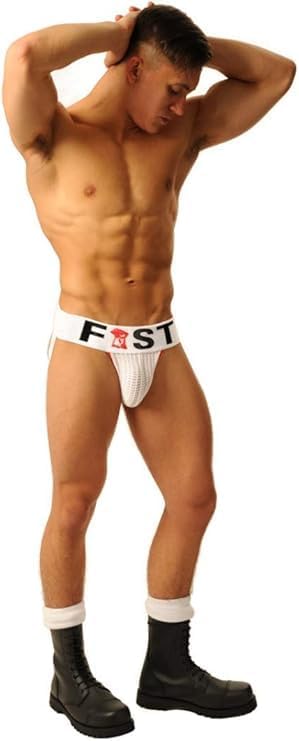 Müller FIST LOGO JOCK • Multicolor Handmade Rare Jockstrap Baseball Sportsjocks Fisting Army, Biker Athletic Supporter small