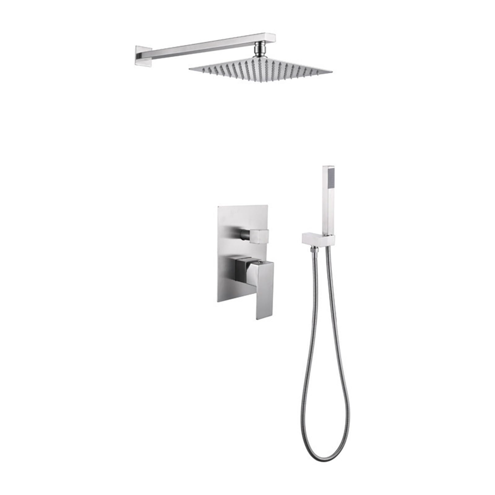 Douche de salle de bain encastrée blanche pour créer un spa moderne chez soi