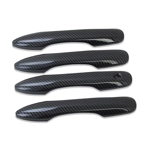Rinkteea One Color Exterior Car Door Handle For Corolla 2019-2022 Carbon Fiber Side Door Handle Cover Trims Car Styling Exterior Accessories(C)