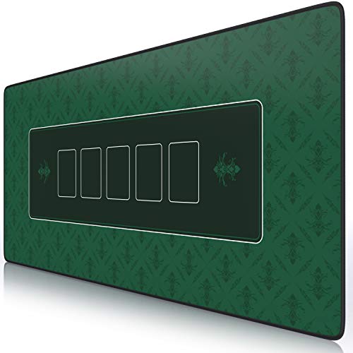CSL - XXL Mauspad Gaming Titanwolf 900 x 400mm - XXL Poker Mousepad groß im Poker Stil - Tischunterlage Large Size - verbessert Präzision und