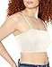 SheIn Women's Basic Plain Spaghetti Strap Tube Crop Cami Top White