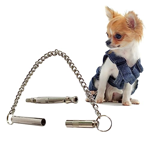 Copper Plated Dog Whistles with Lanyard