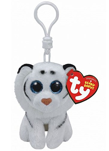 Holland Plastics Original Brand TY Beanie Boos Tundra Le Tigre Blanc, Attache pour clés!