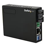 StarTech.com 2 km Fiber Media Converter - 10/100Mbps Ethernet - Multi Mode SC Fiber - PoE - Ethernet Media Converter (MCM110SC2P)