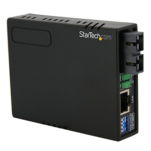 Image of StarTech 2km Fiber Media Converter, 10 /100Mbps Ethernet, PoE (MCM110SC2P)