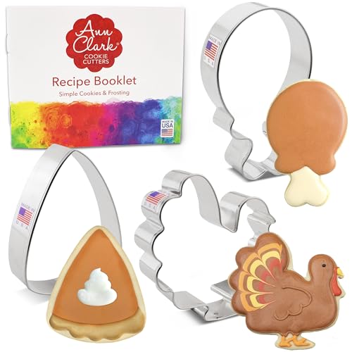 Ann Clark Cookie Cutters Thanksgiving 3-Pc. Set, Turkey,