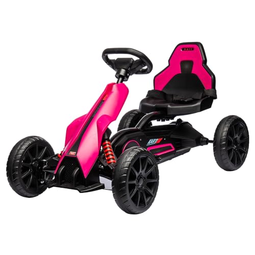 12V Electric Go Kart for Toddlers, Drift Kart with 7Ah Battery 35W Motor, High/Low Safety Speed Max 2.8MPH for Child, Max Load 66lbs, Electric Vehicle Toy for Kids Christmas Birthday Gift