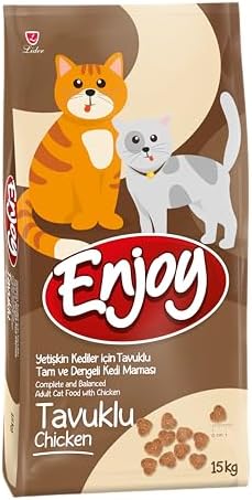 Enjoy Kuru Kedi Maması, Tavuklu, Yetişkin, 15 Kg Kahverengi - Görsel 2
