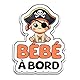 Aufkleber Baby an Bord, Baby Pirat à Bord, französisches Thema, Sticker 8
