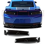 JeCar Smoked Black Tail Light Covers for Chevrolet Camaro Rear Light Guards Trim Accessories 2016-2018 Camaro LS/LT/RS/ZL1/SS