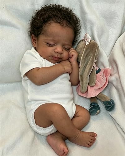Muñeco Reborn bebé silicona realista 18 pulg niño miniatura 2