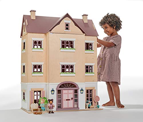 Tender Leaf Toys Fantail Hall – Giant Four Story Wooden Doll House – Magnificent Multi Level Playhouse – Develops Role Play And Imaginative Skills – Ages 3+ Years #TOP1