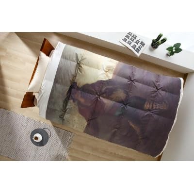 エコな羽毛布団 シングル 150×210cm REREXダウン ミレー[種をまく人]世界の名画・絵画