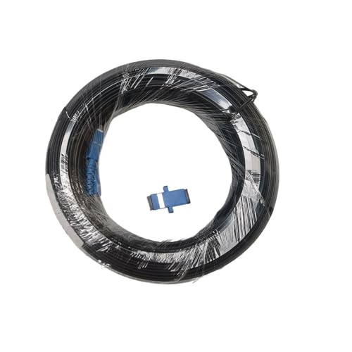Câble fibre optique monomode FTTH SC/UPC extérieur 50m contre les pertes de débit