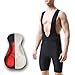 Cycling Bibs Shorts Bike Tights Padded Bicycle Breathable Man Mountain Biking for Men(XL) Black
