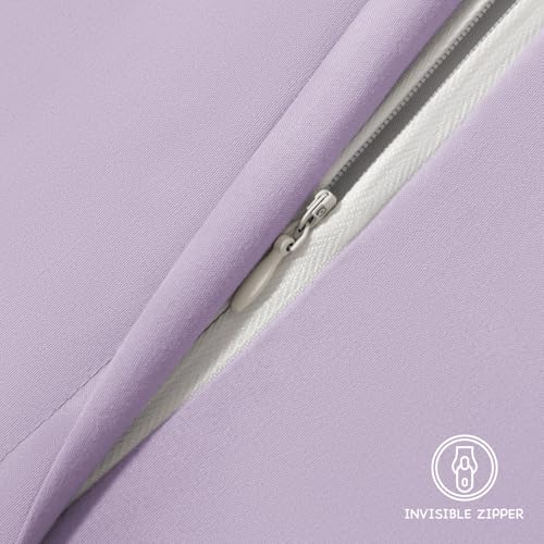 Image of EXQ Home Toddler Pillowcases Zippered 13x18 Travel Pillow Case Set of 2, Small Pillow Case Fits Baby Pillow Sized 12x16, 13x18, Kids Pillowcases 2 Pack Machine Washable (Lavender)