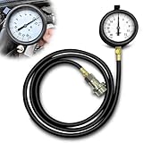 TU-32-6 6.6 L Diesel Fuel Pressure Tester Gauge Assembly Fits for GM Duramax Diesel Fuel System Test Kit,with Quick Coupler (30 inHg - 15 PSI, 6FT Black Hose)