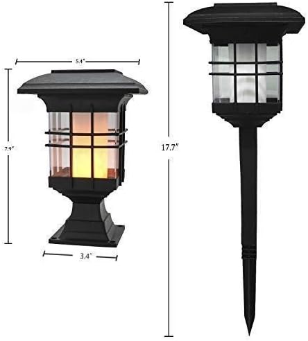 YAKii Solar Torch Lights, Auto On/Off Flickering Flame Solar Powered Outdoor Lights, Waterproof Landscape Decoration for Yard Patio Garden Yard Patio Garden Porch Path, Long time Lighting