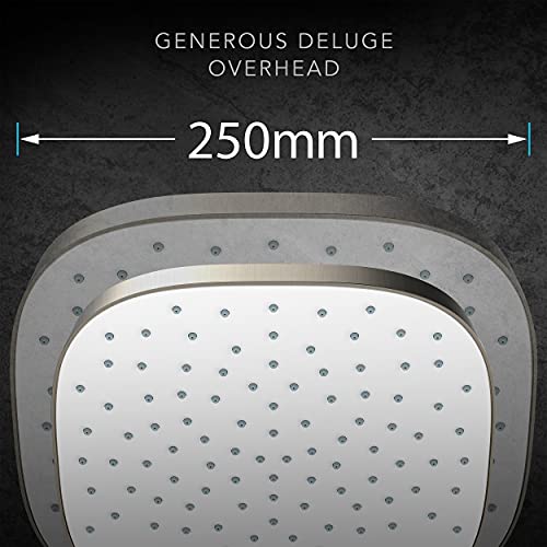 Mira Showers Crisp Overhead Deluge 250MM Brushed Nickel 36319W-BN - Image 3