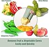 Pepper Corer Seed Remover, Pepper Seed Corer Remover Tool, Bell Pepper Core Cutter Deseeder, 2 in 1 Fruit & Vegetable Core Tools for Kitchen Family Camping BBQ #1