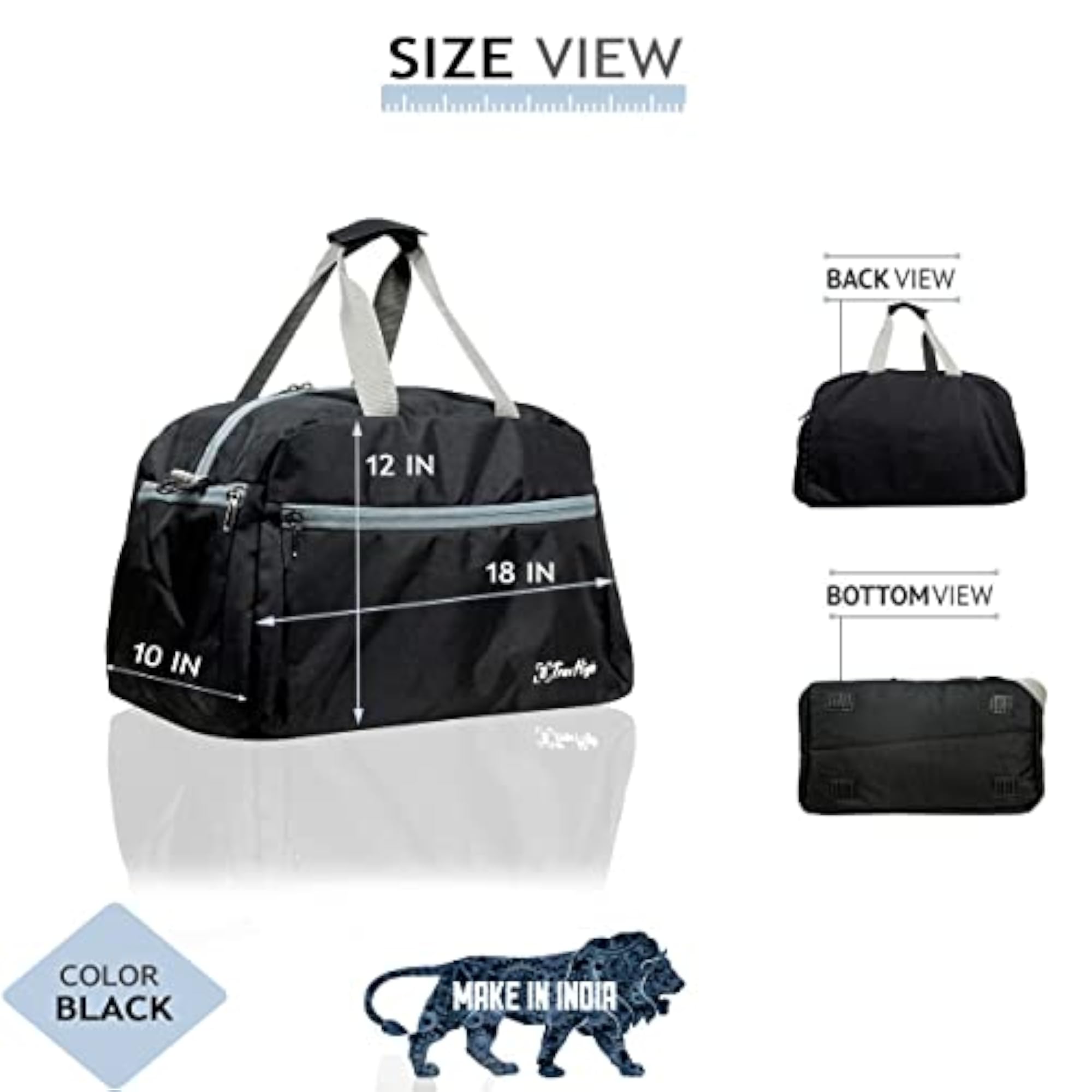 Heavy Duty Polyester Fabric Travel Duffle Bag