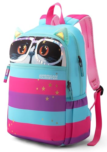 Image of American Tourister Smoodle+ | 30 Ltrs | 2 Compartments | Bottle Pocket | Ergonomic Padded Back Panel & Shoulder Straps | Kids Backpack | 1 Year International Warranty | Pink