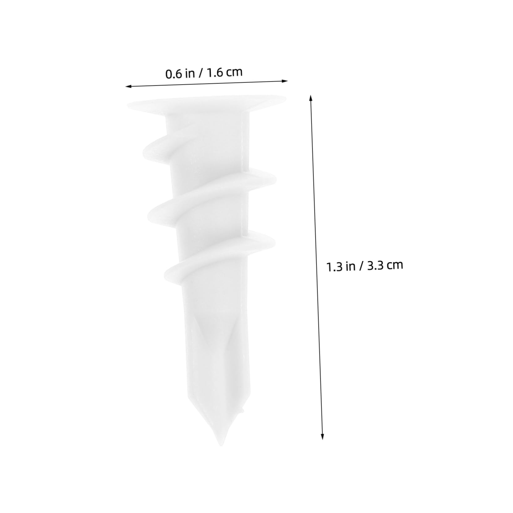OSOLADY Dry Wall Anchors and Screws Kit 20pcs Expansion Tube Plastic Anchors Sturdy Stable Prevents Plasterboard Instability