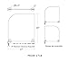 Desk Divider for Students and Desk Privacy Panel. Office Partitions and Ideal Cubicle Light Shield. Frosted Acrylic Clamp-on Desk Partition - 17” W x 18”H Divider