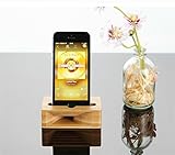 Like A Song Natural Phone Sound Amplifier Bamboo Trumpet Holder Amplifier Loudspeaker for Phone Deskstop Decoration, Phone Dock & Wood Speaker