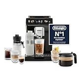De'Longhi Eletta Explore Cold Brew ECAM452.67.G, Machine à Café Barista avec LatteCrema Hot and Cool, Machine à Espresso, Machine à Café Automatique, Extraction Froide, Pot à Café Inclus, Gris Foncé