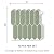 VaryPaper 10 Sheets 12''x12'' Sage Green Long Hexagon Peel and Stick Backsplash for Kitchen Bathroom Waterproof Sticky Vinyl Backsplash Self Adhesive Wall Tiles Back Splash Stick on Tiles for Shower