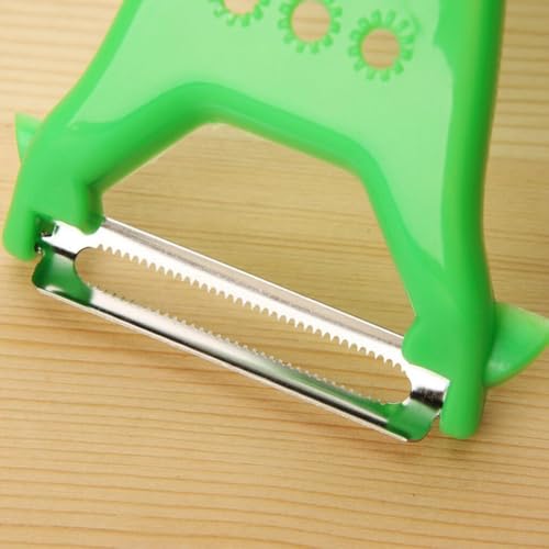 Descascador de frutas, legumes de cabeça dupla de plástico de 2 peças, fácil de limpar e cortar para