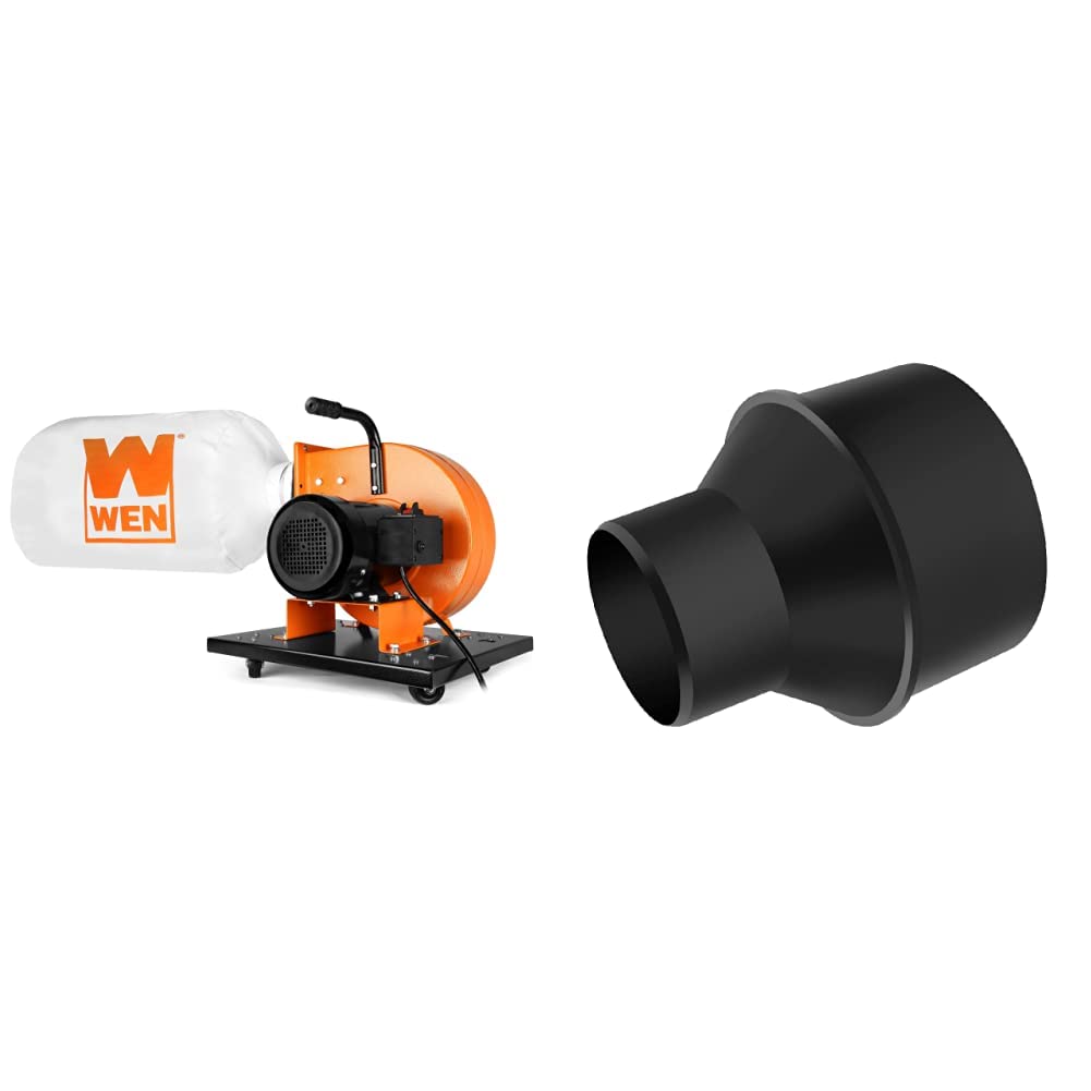 WEN DC3474 7.4-Amp Rolling Dust Collector with Induction Motor, 15