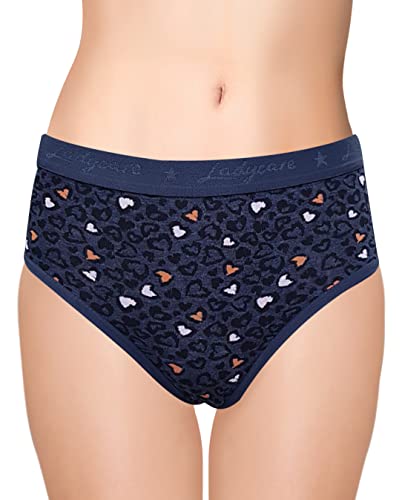 Image of LADY CARE , Panties, Under WEAR, for Women's, Medium Elastic, 3PC Combo Pack, Multi Colour Print, Size M, L, XL, 2XL, 3XL, 4XL, 5XL