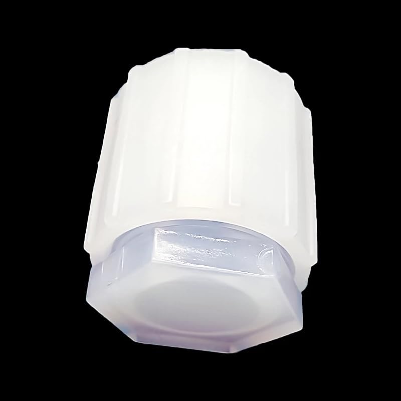 Tapón acampanado PFA - Tapón de sellado de tuberías de plástico for uso en laboratorio - Paquete de 1(1in(25.4x22.2mm))