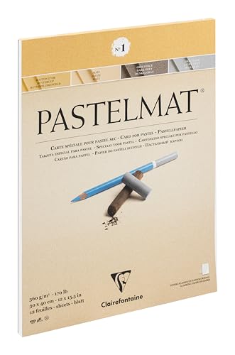 Papier Pastelmat Clairefontaine pour estomper les pastels sans saturer le support