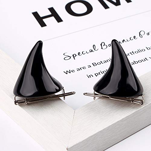 Binaryabc Halloween Devil Horn Hair Clips Hairpins Barrette,Halloween Cosplay Costume Party Accessories,6Pcs #TOP2